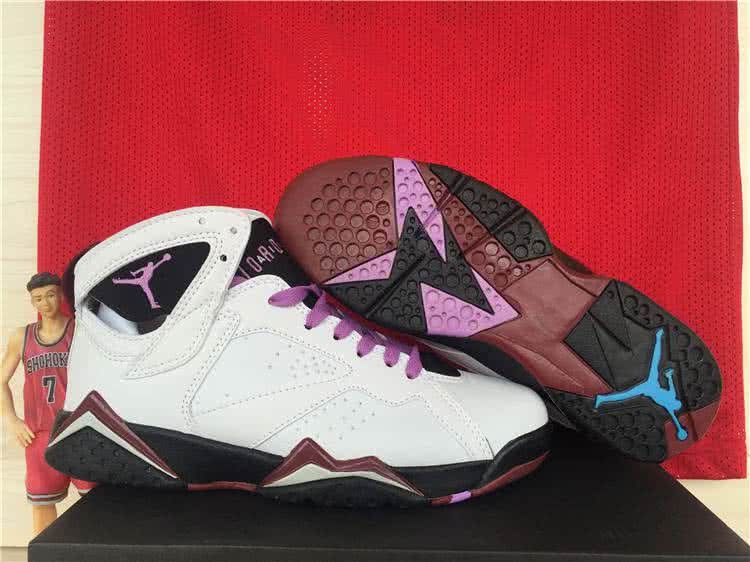 Air Jordan 7 GS Fuchsia Glow White And Purple Women 1