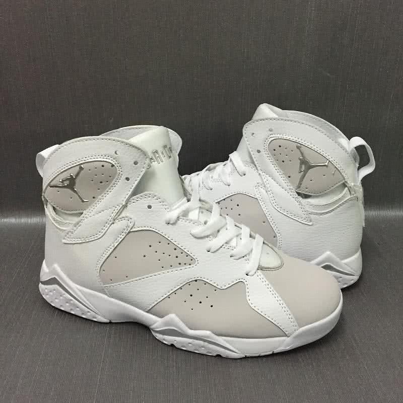 Air Jordan 7 White And Grey Women/Men 4