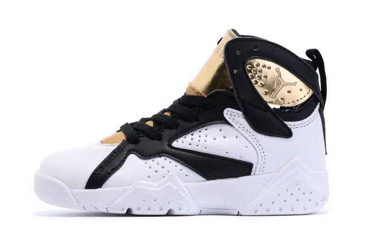 Air Jordan 7 White And Black Children 2
