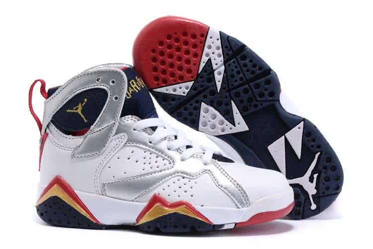 Air Jordan 7 Red And Whtie Children 1