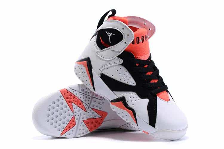 Air Jordan 7 Orange And Whtie Children 5
