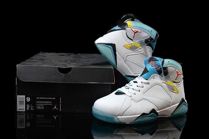 Air Jordan 7 White And Blue Men 2