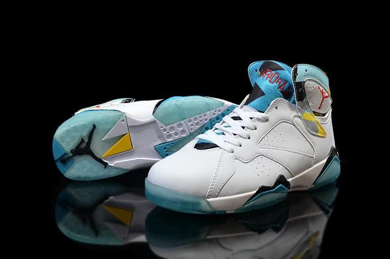 Air Jordan 7 White And Blue Men 3