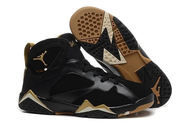 Air Jordan 7 Black And Gold Women 1