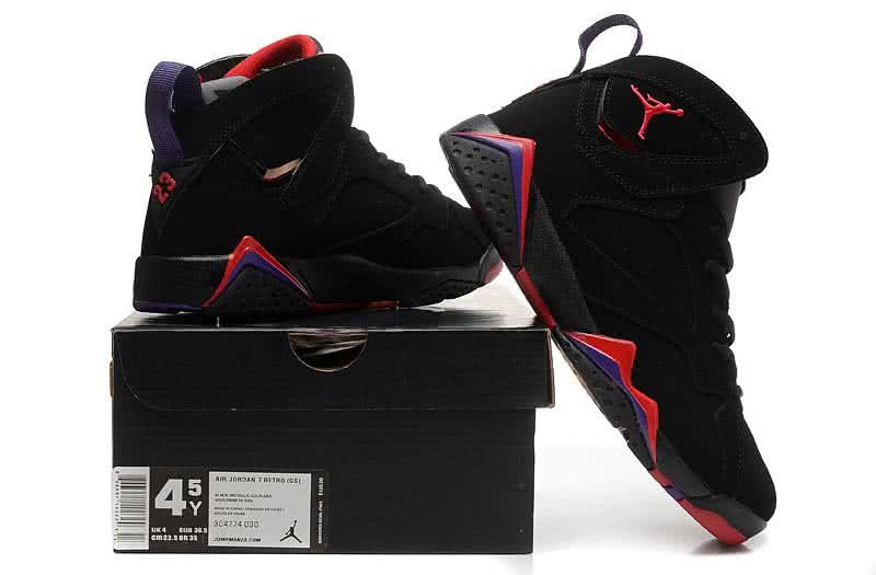 Air Jordan 7 Black And Red Women 6
