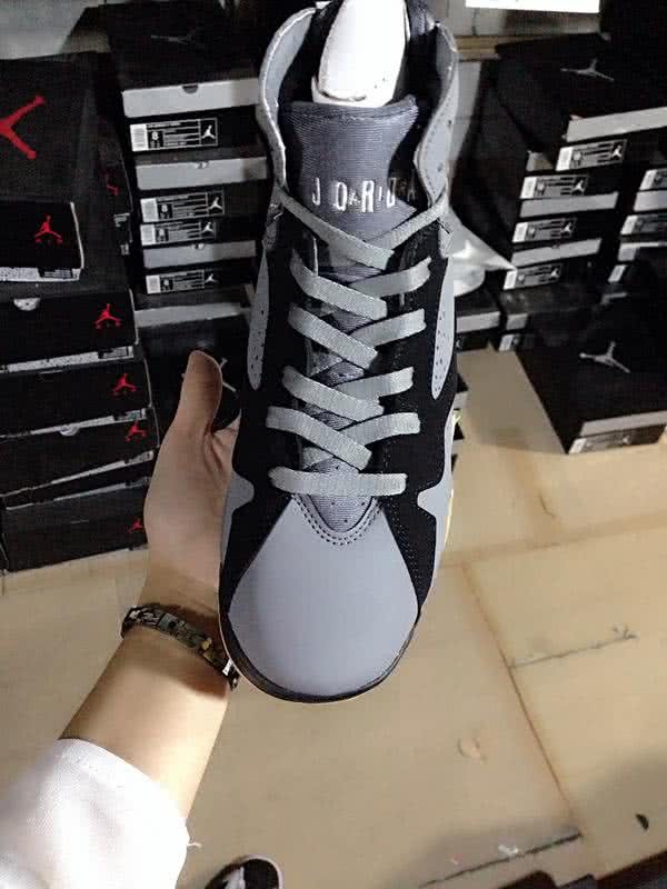 Air Jordan 7 Gold And Grey Women/Men 5
