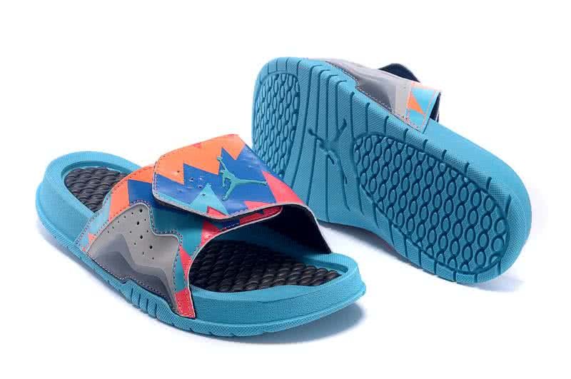 Air Jordan 7 Comfortable Slipper Blue Women 1