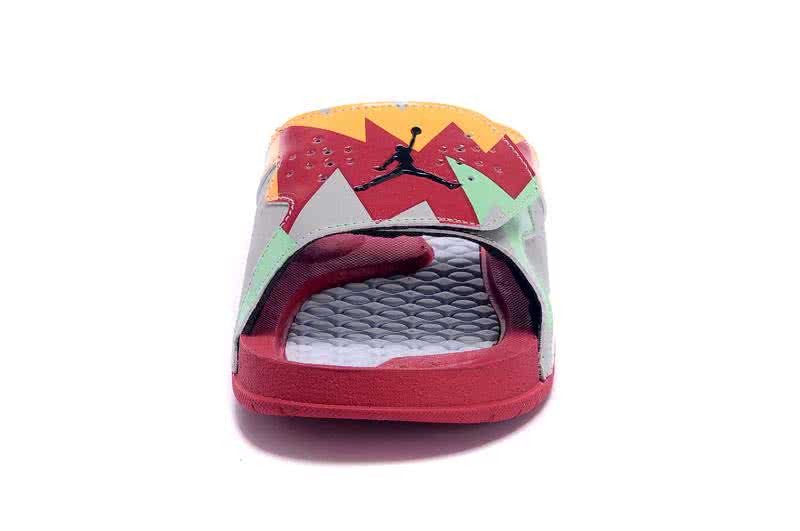 Air Jordan 7 Comfortable Slipper Red And White Women 4