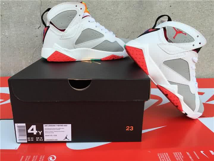 Air Jordan 7 White And Grey Women 2