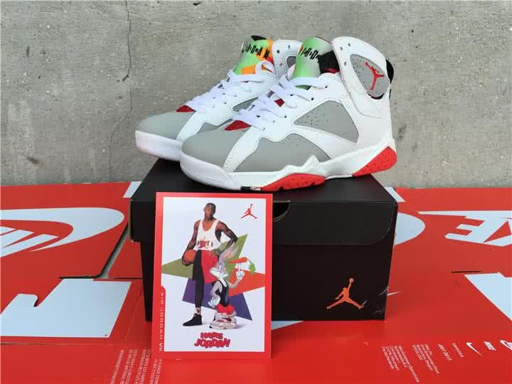 Air Jordan 7 White And Grey Women 3
