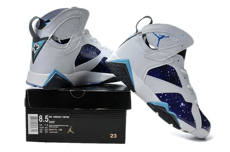 Air Jordan 7 White And Blue Men 2