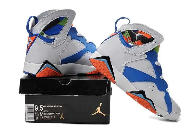 Air Jordan 7 White Red And Blue Men 2