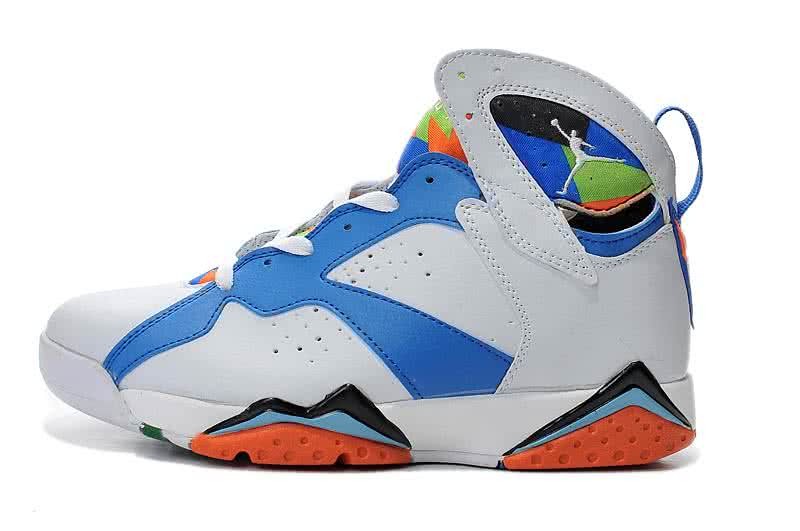 Air Jordan 7 White Red And Blue Men 3
