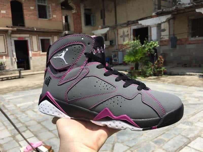 Air Jordan 7 Grey And Red Women 7