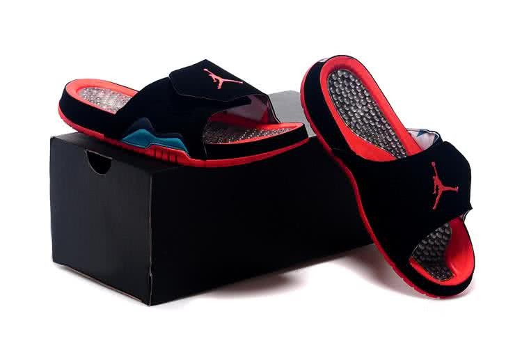 Air Jordan 7 Hydro VII Retro Slipper Black And Red Men 6