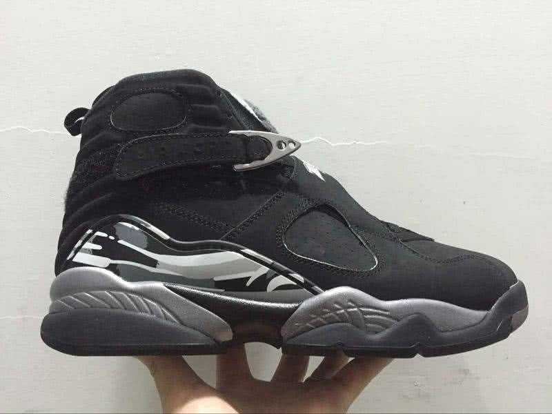Air Jordan 8 Grey And Black Men 1