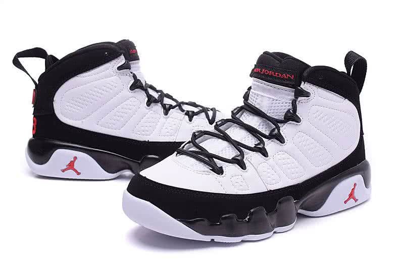 Air Jordan 9 Black And White Women 4