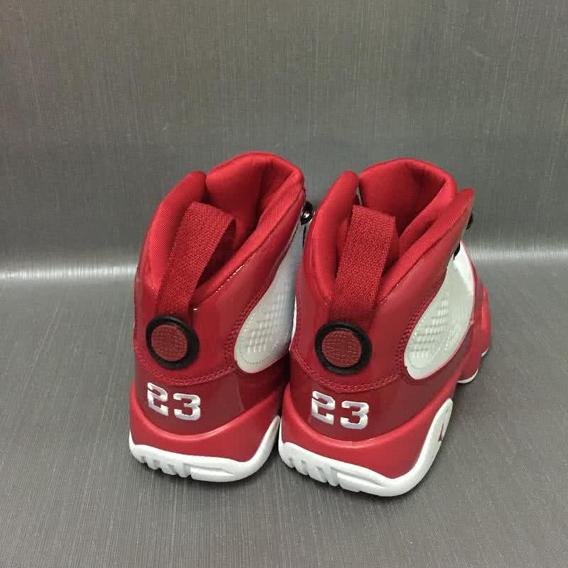 Air Jordan 9 Red And White Men 6