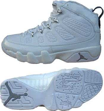 Air Jordan 9 White Women 1