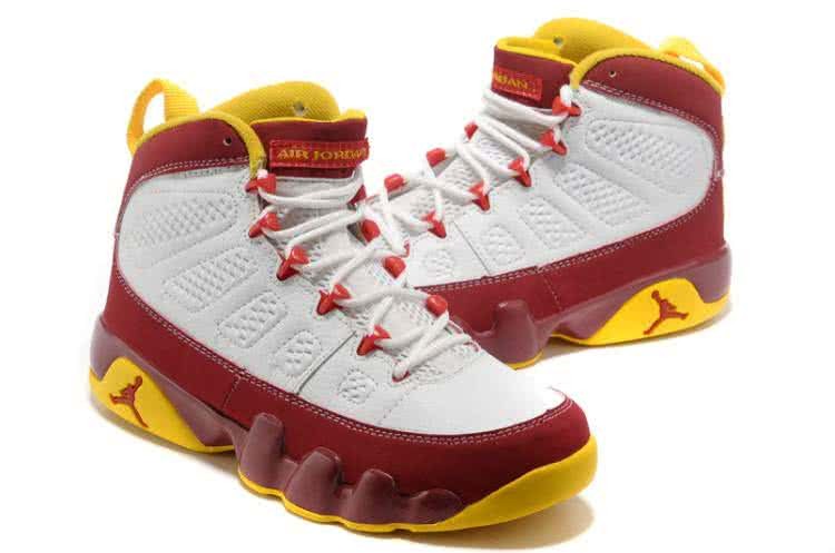 Air Jordan 9 Red And White Men 2
