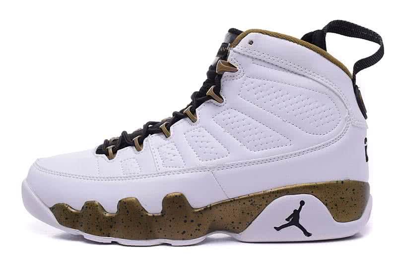 Air Jordan 9 White And Brown Men 1