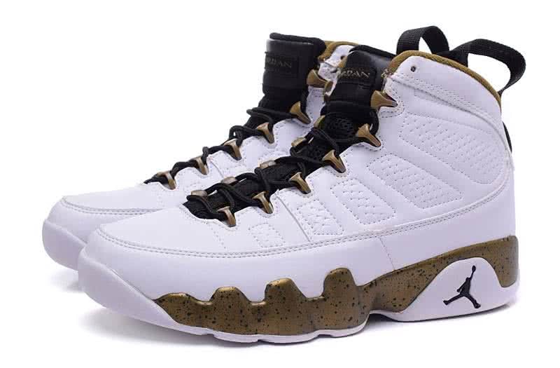 Air Jordan 9 White And Brown Men 2