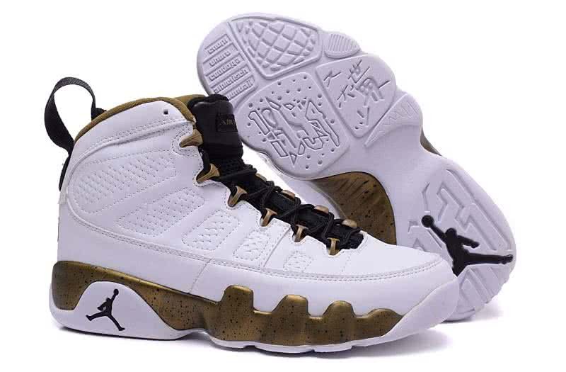 Air Jordan 9 White And Brown Men 3