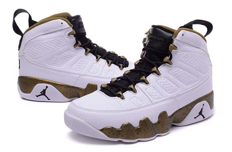 Air Jordan 9 White And Brown Men 4