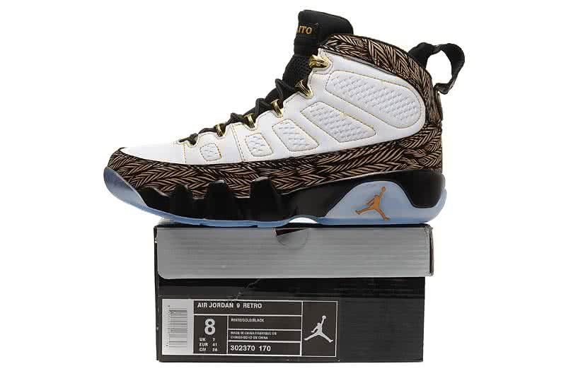 Air Jordan 9 Brown And White Men 4