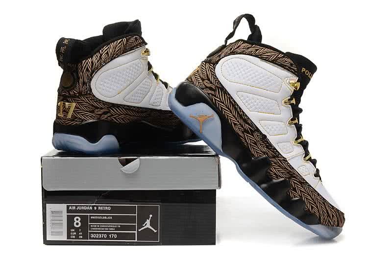 Air Jordan 9 Brown And White Men 5