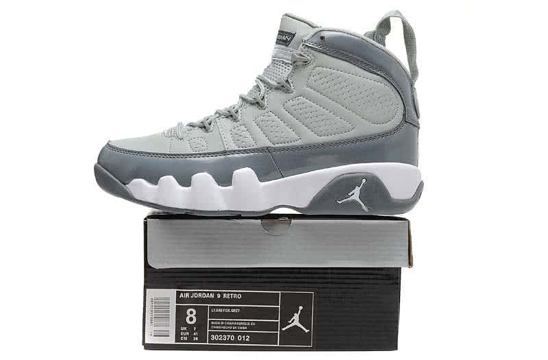 Air Jordan 9 White And Grey Men 5