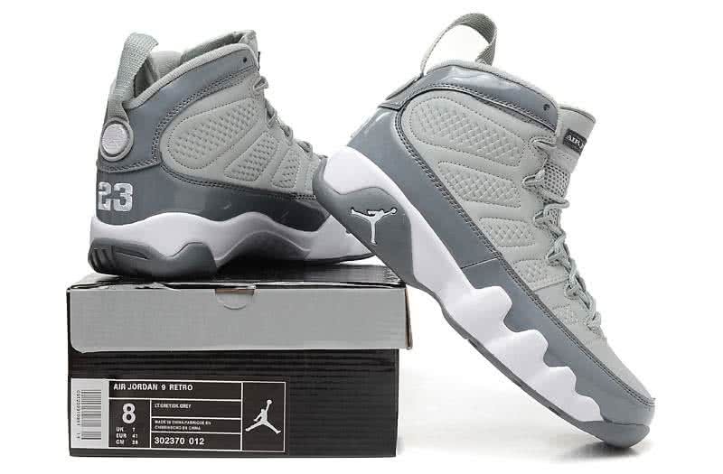 Air Jordan 9 White And Grey Men 6