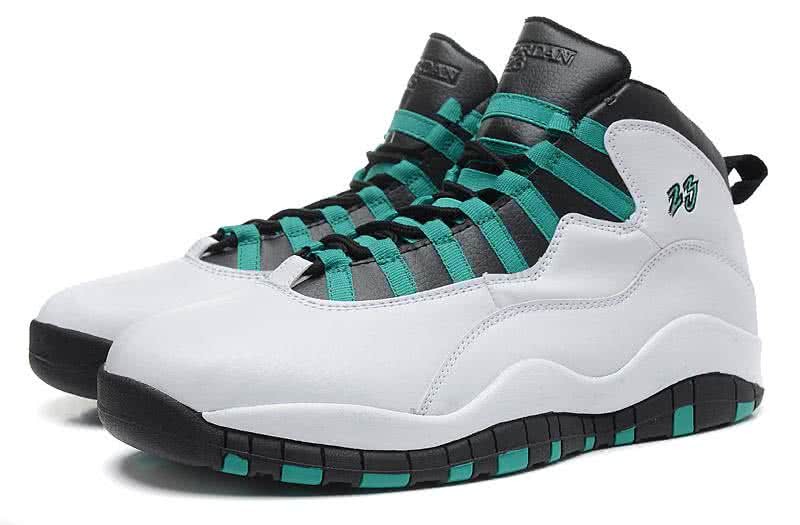 Air Jordan 10 White And Green Men 1
