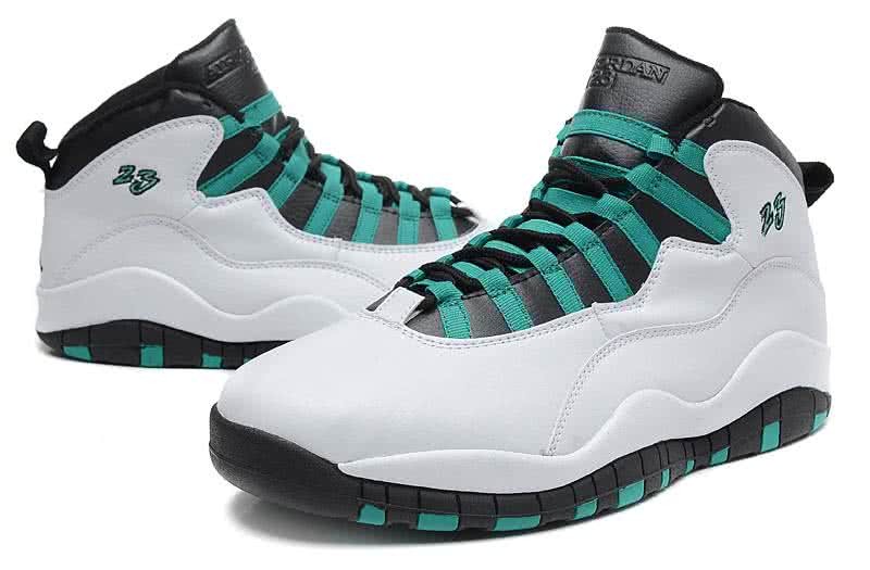 Air Jordan 10 White And Green Men 3