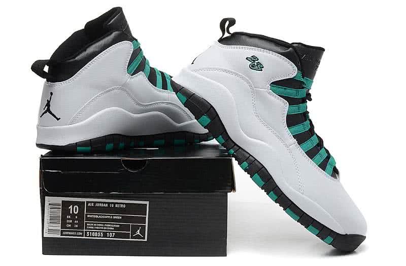 Air Jordan 10 White And Green Men 6