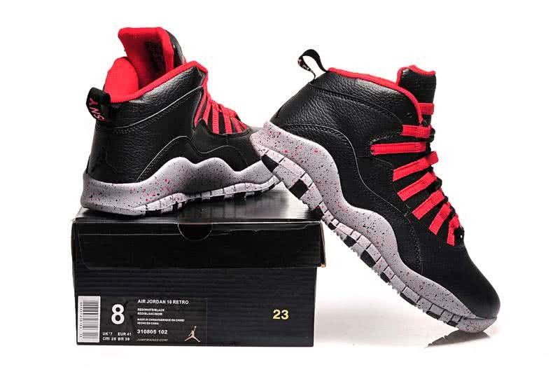Air Jordan 10 Red And Black Men 2