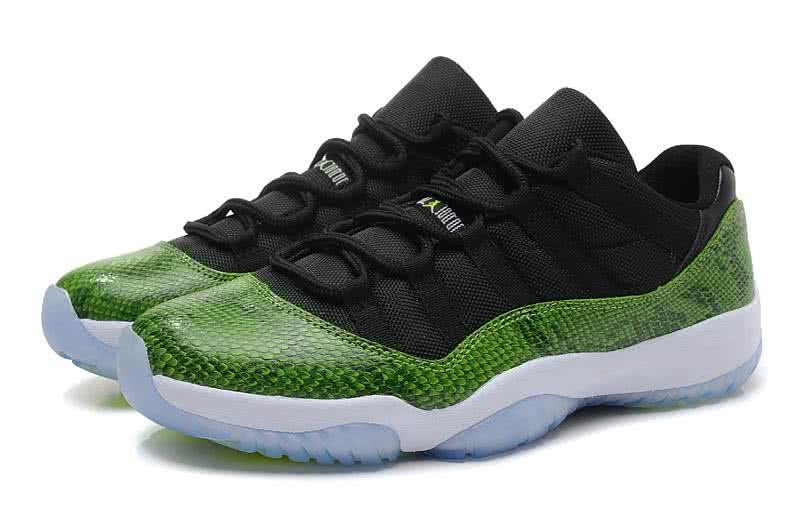Air Jordan 11 Low Top Black And Green Men 2