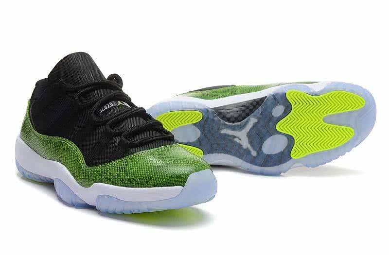 Air Jordan 11 Low Top Black And Green Men 5