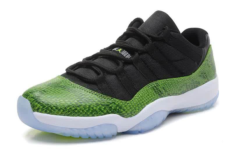 Air Jordan 11 Low Top Black And Green Men 8