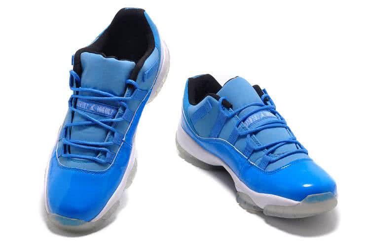 Air Jordan 11 Low Top Sky Blue And White Men 6