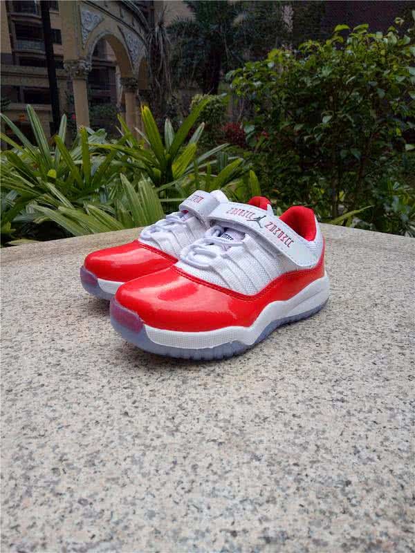 Air Jordan 11 Kids White And Red 2