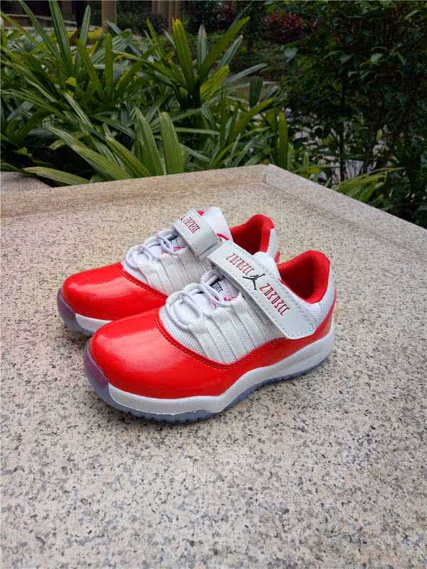 Air Jordan 11 Kids White And Red 6