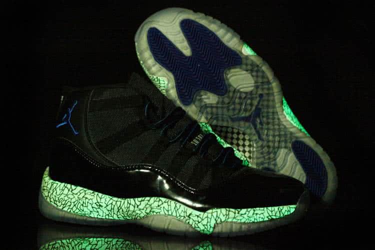 Air Jordan 11 Luminous Black Upper Men 2