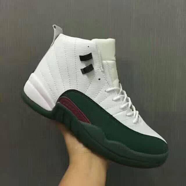 Air Jordan 12 White And Green Men 4