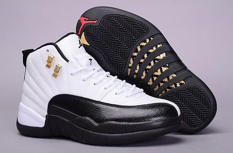 Air Jordan 12 Black And White Men And Women 1