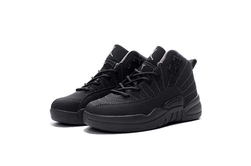 Air Jordan 12 Kids All Black 3