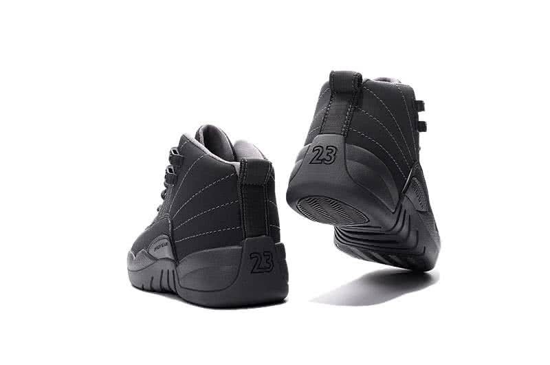 Air Jordan 12 Kids All Black 5