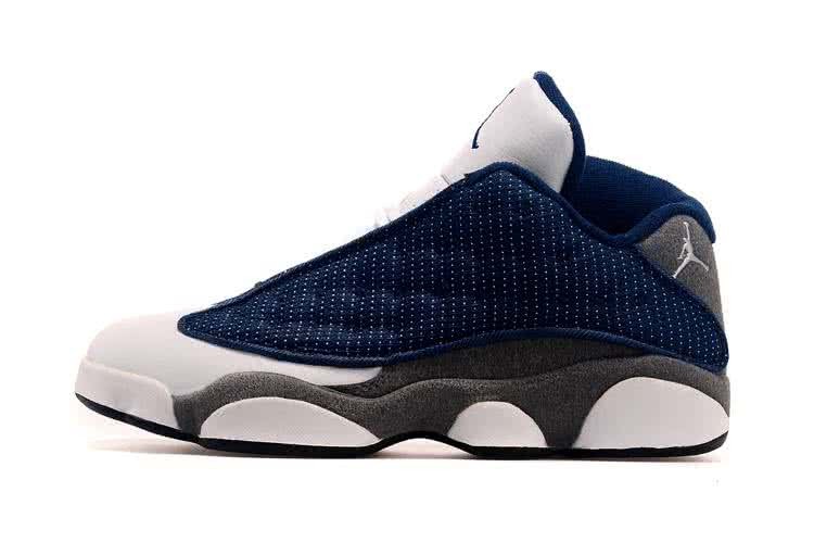 Air Jordan 13 White Blue And Grey Men 2