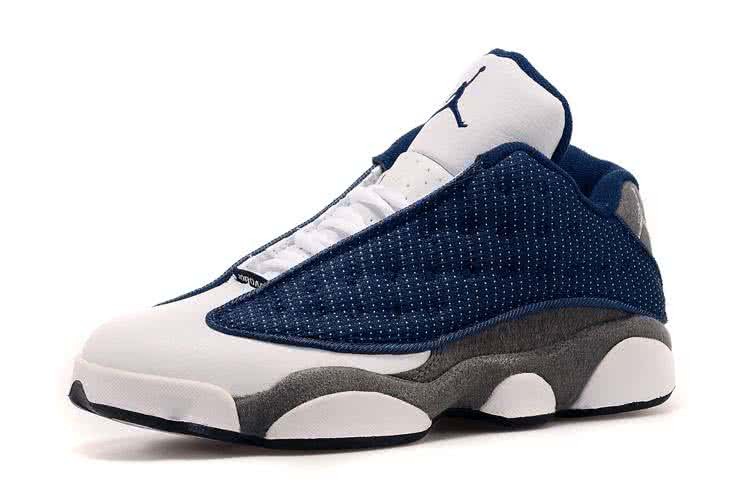 Air Jordan 13 White Blue And Grey Men 3