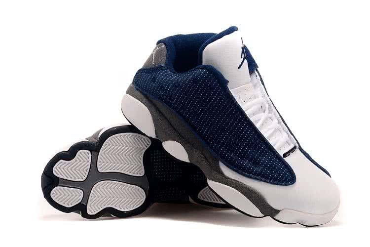 Air Jordan 13 White Blue And Grey Men 5